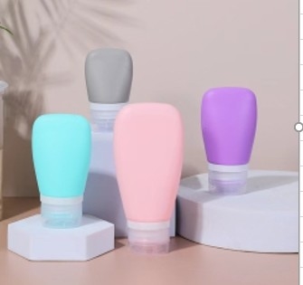 Anti-fugas Shampoo vazio portátil tamanho de viagem garrafas de silicone recipiente de creme