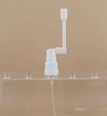 Pulverizador de névoa branca oral K310B com boca longa para medicamentos