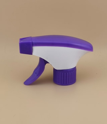 Pulverizador de gatilho simples K101-6 de cores duplas branco e roxo para cosméticos