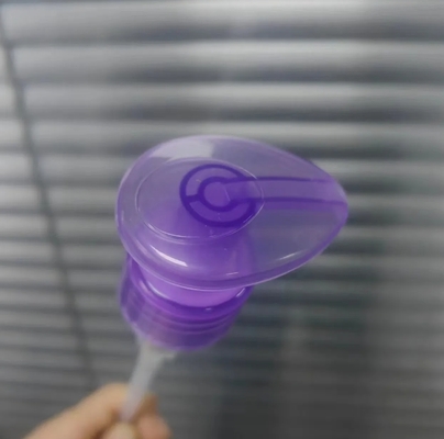 Bomba de Dispensador de Loções para o Corpo Roxa Transparente Sem Derramamento 1,20 - 1,50 ml/T