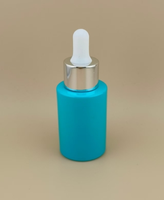 Novo Design Cyan Gloss Round Dropper Botão K-GBL30 para Essence