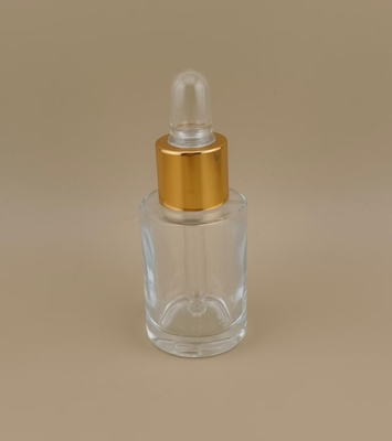 Delicado frasco de vidro de gotejar para loção Design transparente mate CRC possível