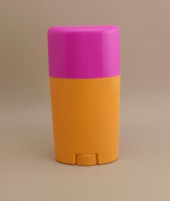 Orange Big Smooth Lip Balm embalado com tampa rosa 0802 para batons