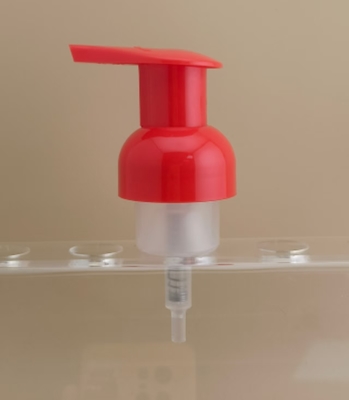 Design Delicado Bomba de Espuma de Plástico Vermelho para Frascos de Shampoo
