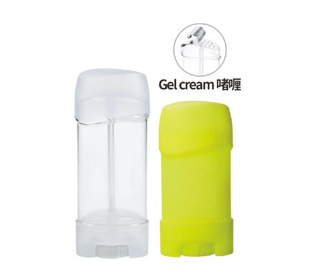 Fácil de transportar bastão de desodorante corporal para mulheres torça tubo de desodorante 15ml plástico de qualidade alimentar bastão de desodorante recipiente