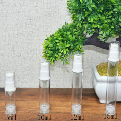 Mini garrafa portátil sem ar com fundo de borracha para cosméticos