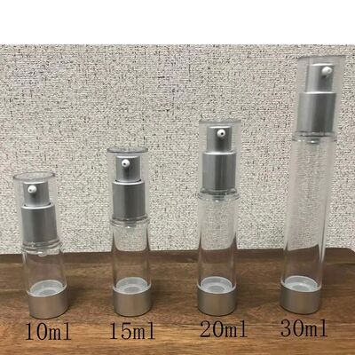 10 ml 15 ml Mini Bottle de bomba sem ar PP Plastic Eye Serum Cream Bottle sem ar