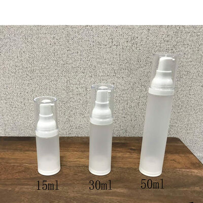 Loção de plástico vazia sem ar, frasco de pompa de soro facial para cuidados com a pele, embalagem sem ar 50 ml