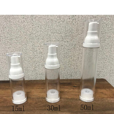 Botelha de cosméticos sem ar 30 ml Loção cosmética/ spray de névoa fina Botelha de bomba sem ar