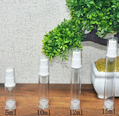 Botão de bomba sem ar de plástico de cor verde-mate 15 ml 30 ml 50 ml frasco de creme para soro