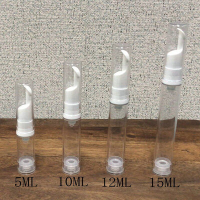 Botão de bomba sem ar de plástico de cor verde-mate 15 ml 30 ml 50 ml frasco de creme para soro