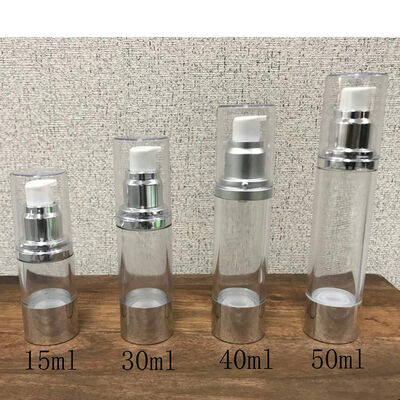 Novo Design Embalagem 15ml 30ml 40ml 50ml PP Cosmético Garrafa sem ar Creme corporal Garrafa de bomba hermética