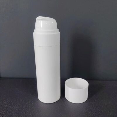 Logotipo personalizado Embalagem Cuidados com a pele de plástico recipiente sem ar Shampoo óleo para cabelo loção corporal embalagem de vácuo garrafa frasco sem ar
