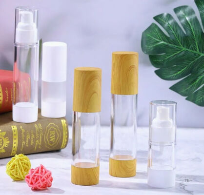 Plastic PP Vazio Cosmético Loção de Serum de Bomba Sem Ar K25-1 10ml 15ml