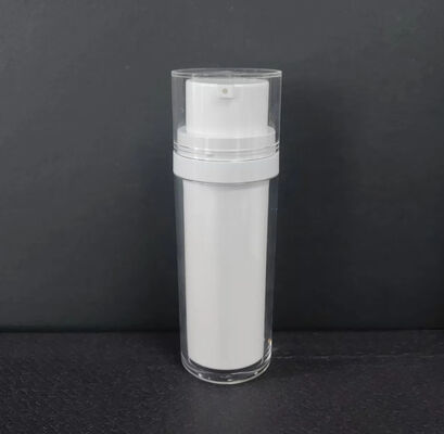 Luxury Slim Water Foaming Refillable Airless Cosmetic Pump Bottle com para cuidados com a pele