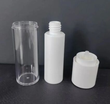 Luxury Slim Water Foaming Refillable Airless Cosmetic Pump Bottle com para cuidados com a pele