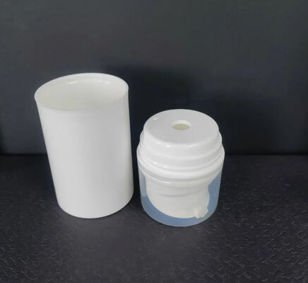 Frasco de vidro redondo com bomba de loção spray creme frasco cosmético de vidro com bomba