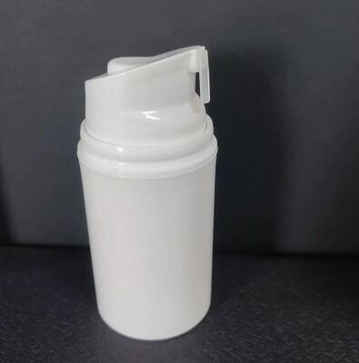 Frasco de vidro redondo com bomba de loção spray creme frasco cosmético de vidro com bomba