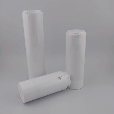 Bottle de bomba portátil branca sem ar e conveniência de viagem para cuidados faciais