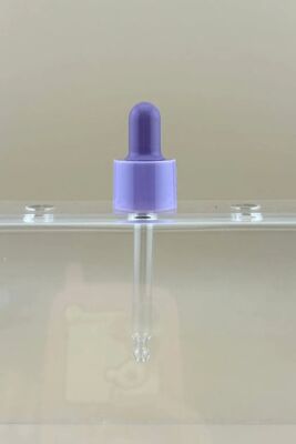 18/412 Bottle de óleo essencial Pipeta de vidro Dropper de plástico PP Dropper suave