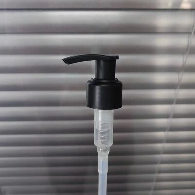 Entrega rápida Bomba de Loção Preta Matt Bomba de Loção Corporal Cosmética com Logotipo Personalizado