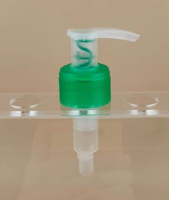 Novo projeto de bomba de loção clara e verde para shampoo