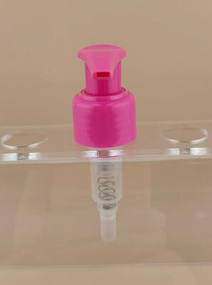 Novo design rosa esquerda-direita bomba de loção para cosméticos