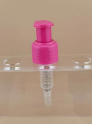 Novo design rosa esquerda-direita bomba de loção para cosméticos