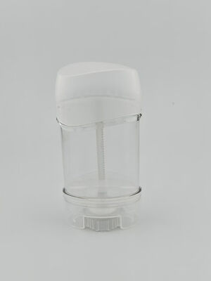 50 ml de gel vazio redondo recheável de desodorante recipiente de bastão de tubos de torção