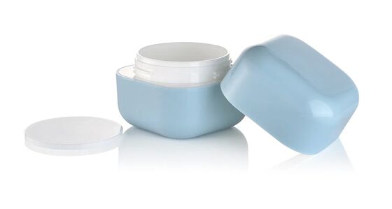 30g Gráfico de cosméticos para cuidados com a pele PP frasco de plástico quadrado para creme