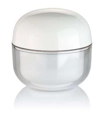OEM Branco PP 30g Creme Cosmético Jar redondo com tampa para cosméticos