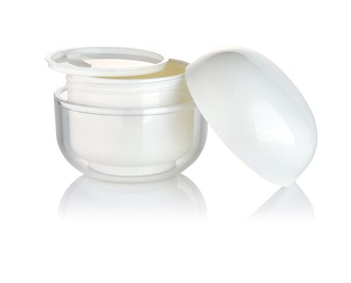 OEM Branco PP 30g Creme Cosmético Jar redondo com tampa para cosméticos