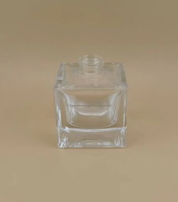 Garrafa de vidro transparente lisa e lisa para perfume de carro