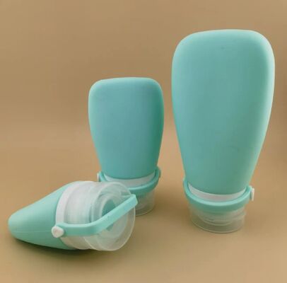 Garrafas de viagem de silicone para recipiente de recarga Conjunto de garrafas de higiene pessoal de viagem de silicone à prova de vazamento
