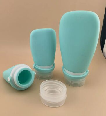 Garrafas de viagem de silicone para recipiente de recarga Conjunto de garrafas de higiene pessoal de viagem de silicone à prova de vazamento