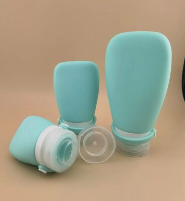 Garrafas de viagem de silicone para recipiente de recarga Conjunto de garrafas de higiene pessoal de viagem de silicone à prova de vazamento