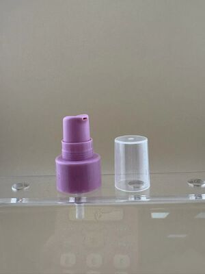 Bomba de tratamento de loção com embalagem cosmética roxa de meia tampa 20/410 bomba de creme