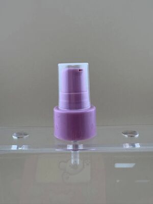 Bomba de tratamento de loção com embalagem cosmética roxa de meia tampa 20/410 bomba de creme