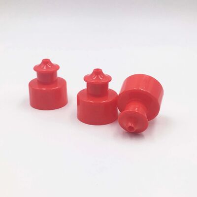 Tampas de garrafa push pull de plástico de 28 mm