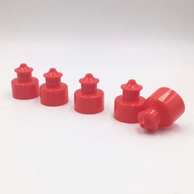 Tampas de garrafa push pull de plástico de 28 mm