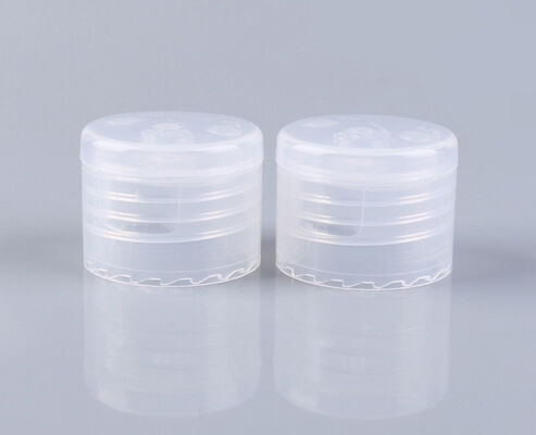 Superfície lisa tampa de garrafa 24 28mm garrafa de shampoo de compressão de plástico