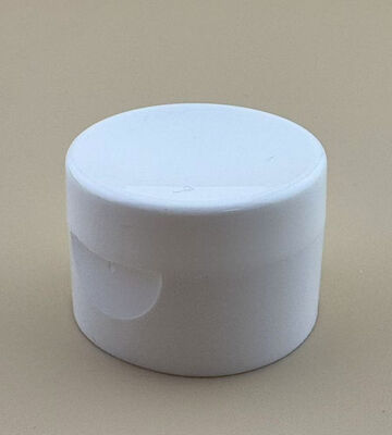 Capuz de garrafa de cosméticos branco de 28 mm Capuz de garrafa de plástico redondo para líquido de lavagem manual