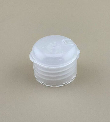Capuz de garrafa de cosméticos branco de 28 mm Capuz de garrafa de plástico redondo para líquido de lavagem manual
