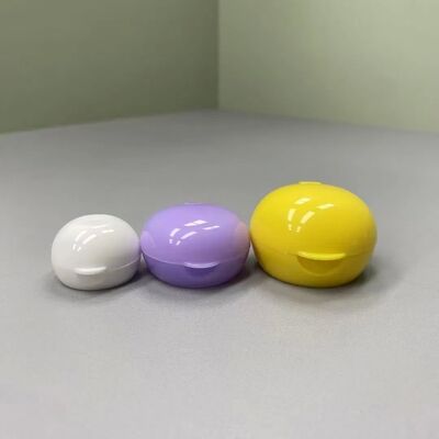 Tampa de rosca flip top colorida de plástico PP para garrafa de shampoo líquido detergente