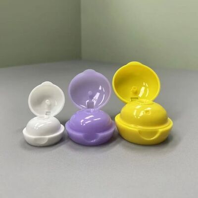 Tampa de rosca flip top colorida de plástico PP para garrafa de shampoo líquido detergente