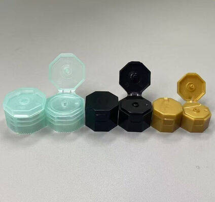 Forma octogonal 24mm Flip Top Caps Caps de plástico de forma especial Snap Caps