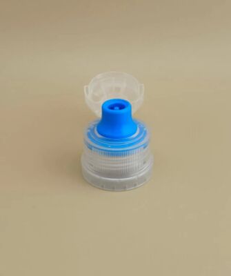 Bonito Design Capuz de plástico redondo e transparente para garrafas de cuidados com a pele