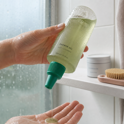 Capuz de geleia de plástico branco para garrafas de tinta