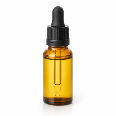 Frasco de óleo essencial para embalagem cosmética Frasco de vidro âmbar