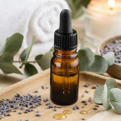 Frasco de óleo essencial para embalagem cosmética Frasco de vidro âmbar